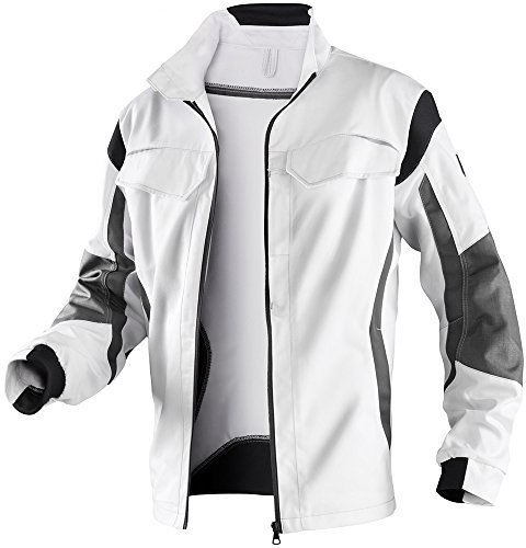 KÜBLER Workwear | PULSSCHLAG Arbeitsjacke | weiß/anthrazit | Größe 54