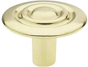 SIRO Möbelknopf Altenburg, Design, Druckguss glänzend vermessingt, 28 mm x 19 mm x 28 mm, 920-28ZN5