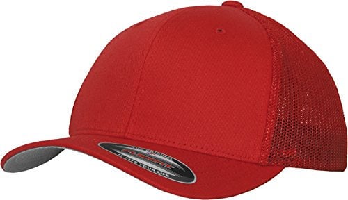 Flexfit Unisex Mesh Trucker Mütze, red, S/M