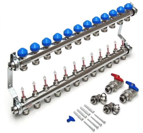 Watts Industries 10029012 Heizkreisverteiler VA12 Watts, für Verteilerschrank VSU-4