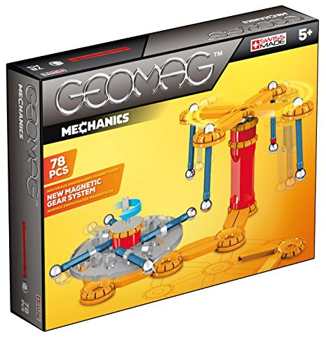 Geomag- 725 Mechanics Building Set, 78 Pieces, 5+, Magnetic Building Game