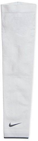 NIKE Manchons de Compression pour Homme Pro Combat pour Joueur de Basket Blanc Blanc S/M