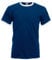 Fruit Of The Loom Herren T-Shirt Gr. XXL, Marineblau/Weiß.