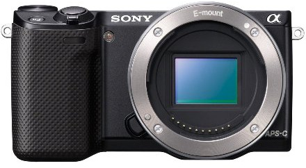 Sony NEX-5R/B 16.1MP Compact Objectif Interchangeable Appareil Photo Numérique avec LCD 3 - Corps Seulement (Noir)