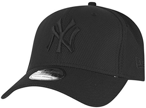 New Era New York Yankees MLB Black Stretch Diamond 39Thirty Stretch Cap - M - L
