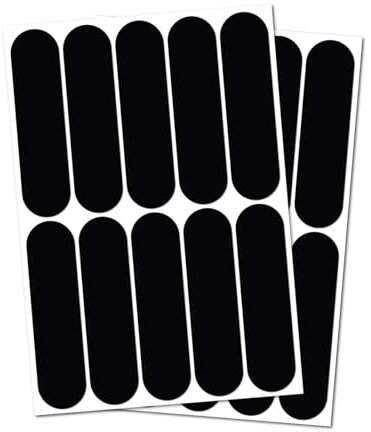 B REFLECTIVE - 2 x Set Aufkleber Retro Reflektierende Aufkleber Motorradhelm, Fahrrad, Roller,... – Reflektor Nacht Sichtbarkeit Signalisierung - Hohe Sichtbarkeit & Haftung - Diskret & Design