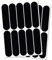 B REFLECTIVE - 2 x Set Aufkleber Retro Reflektierende Aufkleber Motorradhelm, Fahrrad, Roller,... – Reflektor Nacht Sichtbarkeit Signalisierung - Hohe Sichtbarkeit & Haftung - Diskret & Design