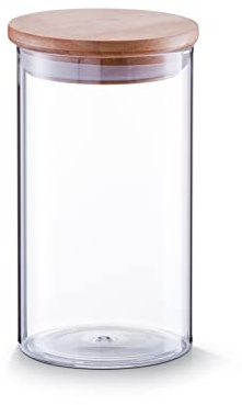 Zeller 19976 Vorratsglas m. Bambusdeckel, 1000 ml