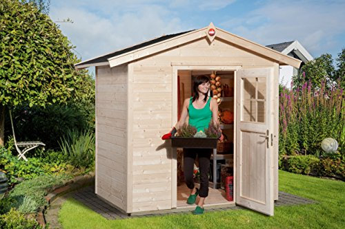 Weka Gartenhaus 223 Größe 1 mit Einzeltür Natur