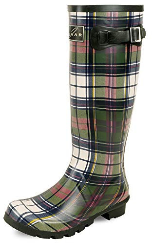 Lunar Womens Tartan Wellingtons 8 UK 8 UK