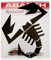 Abarth Stickers Adesivi Prefustellati Scorpione Nero, 24 cm