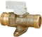 Robinet arret gaz nat. droit avec pattes NF MM 12 15x21