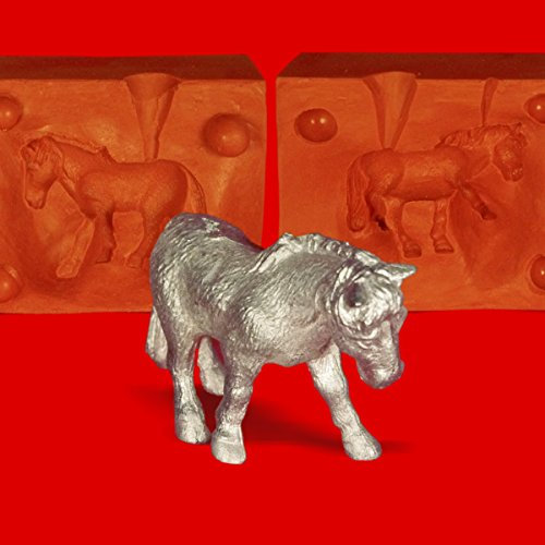 Zinngießform Pferd 1, ca. 100g Reinzinn