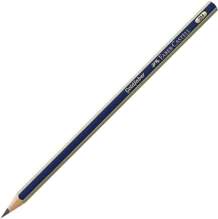 Faber Castell Gold 1221 2H Pencil Pack of 12 Black