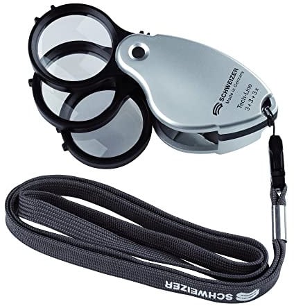 Schweizer Einschlaglupe Tech-Line Multi Lanyard 3X+3X+3X=9X