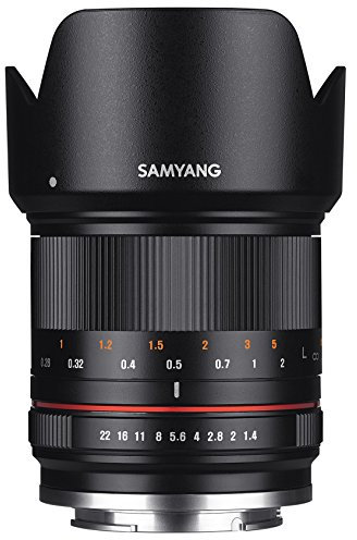 Samyang Obiettivo 21/1,4 APS-C Sony E messa a fuoco manuale, obiettivo fotografico, grandangolare, nero