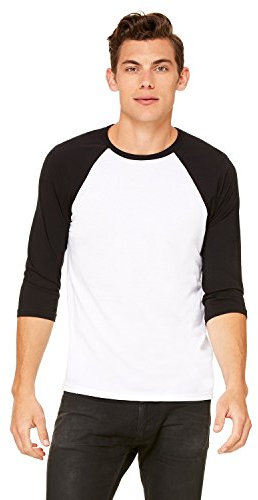 Bella Canvas Unisex Jersey 3/4 Sleeve Baseball Tee