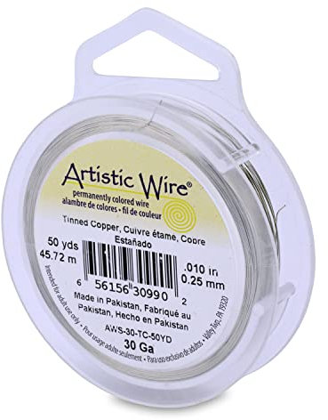 Artistic Wire 50 yd 30 Gauge Tinned Copper Wire