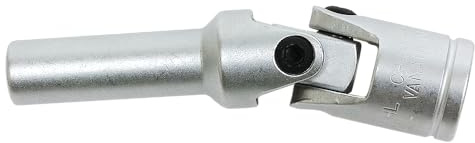 SW-Stahl 03647L Glühkerzen-Gelenknuss 8 mm, 3/8 Zoll Antrieb, 80 mm | Extra lange Zündkerzen-Nuss für VW T4/T5, Opel Z13 DT und Mercedes-Benz CDI Motoren OM 640 & 642 - Chrom-Vanadium