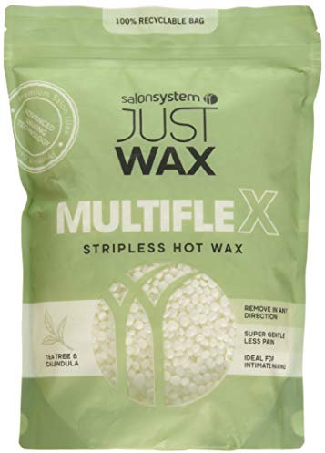 Salon System 700g Just Wax Multi Flex Stripless Wax Brazilian Leg/Underarm Wax Tea Tree and Calendula