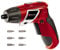 Einhell TC-SD 3,6 Li Avvitatore a batteria (3,6 V, 1,3 Ah, Li-Ion, giri al min. 200, torsione 3 Nm, luce LED, attacco esagonale magnetico, incl. 6 inserti, caricabatteria)