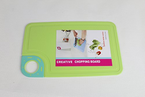 Plastic Coloured Kitchen Chopping Cutting Board Lime Green 29x18 cm