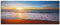 ARTland Wanddeko Glasbilder Wandbild Glas Bild einteilig 125x50 cm Querformat Strand Meer Sonne Karibik Natur Landschaft Küste Sonnenaufgang Maritim S7LE