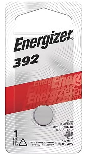 Energizer 392BP Silver-Oxide (S) 1.55V Non-Rechargeable Battery - Non-Rechargeable Batteries (Silver-Oxide (S), Button/Coin, 1.55 V, 1 pc(s), SR41, 41 mAh)