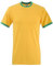Fruit Of The Loom Herren T-Shirt Gr. M, dunkelgelb/spaltgrün