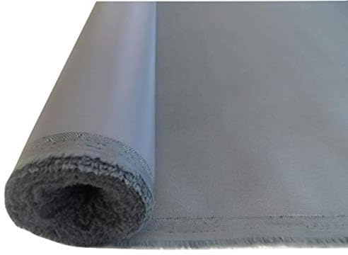 Waterproof Heavy Duty 600 Denier Polyester Canvas Fabric - Grey - PER METRE (Grey)