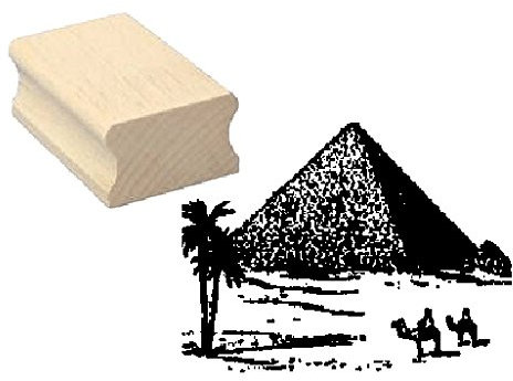 Stempel Holzstempel Motivstempel « ägyptische PYRAMIDE » Scrapbooking - Embossing Ägypter Archologie Archologe Ägypten Wüste Urlaub Reisen