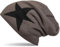 styleBREAKER warme Klassische Strick Beanie Mütze mit Stern und sehr weichem Innenfutter, Unisex 04024026, Farbe:Dunkelgrau
