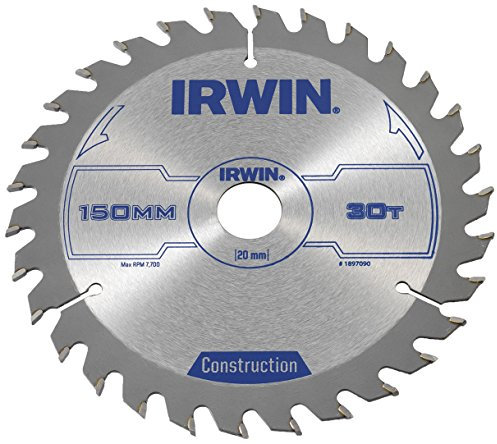 IRWIN IRW1897090 150 x 20mm 30-Teeth Circular Saw Blade with ATB Tooth Grind