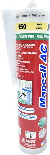 Mapesil AC Mould Resistant Silicone Sealant Yellow 150