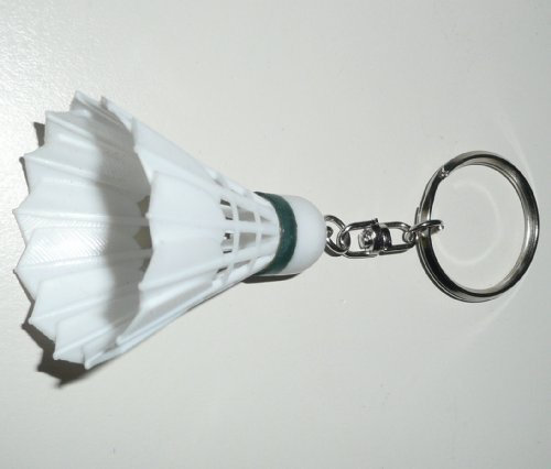 Schlüsselanhänger Badminton Federball Schlüssel Sport Geschenk Ball NEU Wow