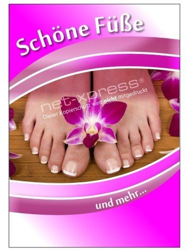net-xpress Plakat für Fuß- und Nagelpflege DIN A1, Werbeplakat Poster Nagelstudio