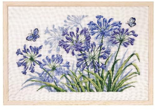 Kreuzstich Stickpackung Blumen der Liebe Leinen Zählmuster