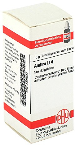 DHU Ambra D4 Streukügelchen, 10 g Globuli