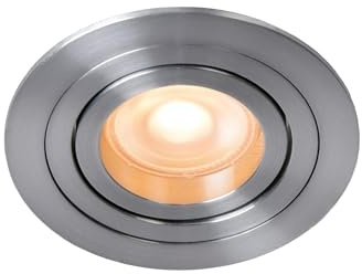 Lucide TUBE - Einbaustrahler - Ø 9 cm - 1xGU10 - Chrom Matt