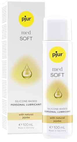 pjur med SOFT glide - Medizinisches Gleitgel mit natürlichem Jojobaöl auf Silikonbasis - für trockene und sensible Schleimhaut (100ml)