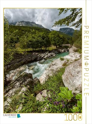 CALVENDO Puzzle EIN Motiv aus dem Kalender Soca - Sloweniens Smaragdfluss | 1000 Teile Lege-Größe 48 x 64 cm Foto-Puzzle für glückliche Stunden