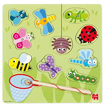 Goula Jumbo Spiele Bugs – Holzpuzzle mit Magneten
