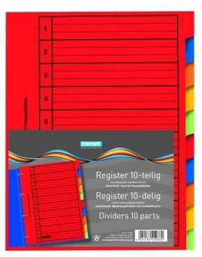Ordner Register 10tlg EXTRA BREIT & stabil