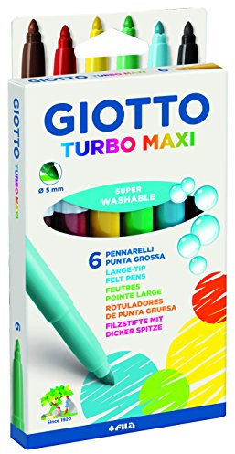 Giotto Turbo Maxi Rotuladores, Estuche 6 unidades