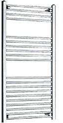 Chrome Straight 600 x 1200 Heated Towel Rail Warmer Radiator Rad 22mm D Rail