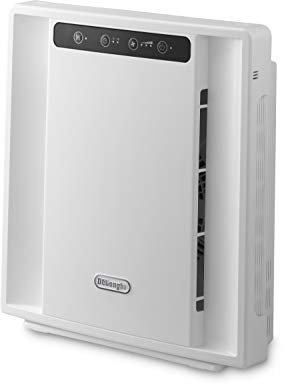 De'Longhi AC75 Purificador de Aire, 3 Estados de filtración, 25 m², 40 Decibeles, 3 Velocidades, Blanco