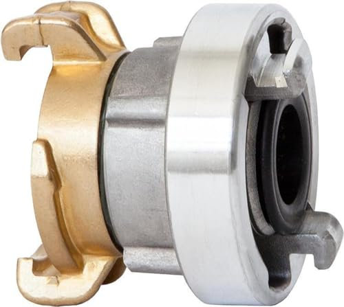 Geka 3116 Übergangsstück STORZ D Plus G 1 Zoll bis IG G 1 Zoll, Silber/Gold, 18 x 8 x 13 cm