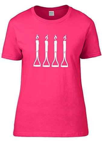 FatCuckoo Fork Handles or Four Candles- Comedy Sketch Inspired Women's T-Shirt Heliconia