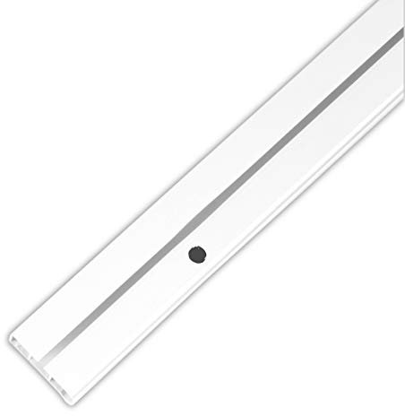 Bestlivings Gardinenschiene bis 480cm Länge, 1 bis 3 Lauf (120 cm / 1 Lauf), inkl. Zubehör. Für Schiebevorhang oder Kräuselband Gardinen