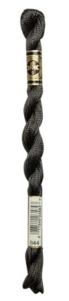 DMC 115 5-844 Pearl Cotton Thread, Ultra Dark Beaver Gray, Size 5